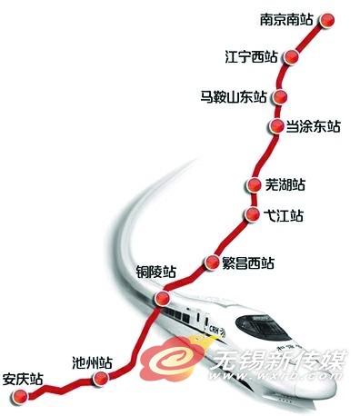 无锡首开至安庆高铁 明年1月10日起运行