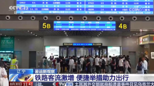 央视[新闻直播间]暑运新观察 辽宁 铁路客流激增 便捷举措助力出行
